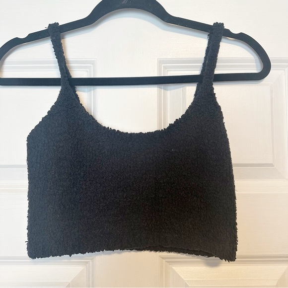 Skims cozy knit Sherpa plush cropped tank - Picture 2 of 5